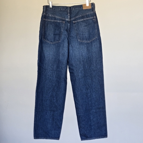 NWOT Madewell Baggy Straight Balloon Jeans in Dark Worn Indigo Wash Size 30 - Picture 12 of 12